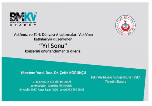 Yıl Sonu Türk Müziği Konseri 2017