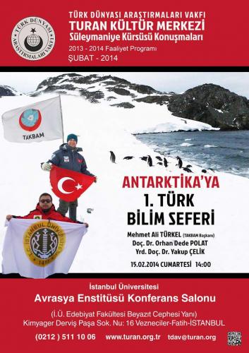 Turan Kültür Merkezi - Antarktika'ya 1. Türk Bilim Seferi