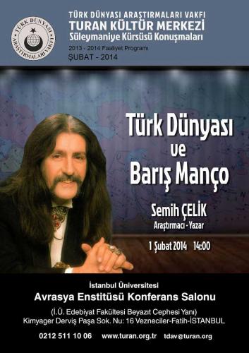 Turan Kültür Merkezi - Barış Manço ve Türk Dünyası